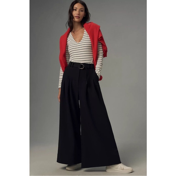 ANTHROPOLOGIE • Pilcro Scoop-V Bodysuit in Ivory/Black - Picture 15 of 15